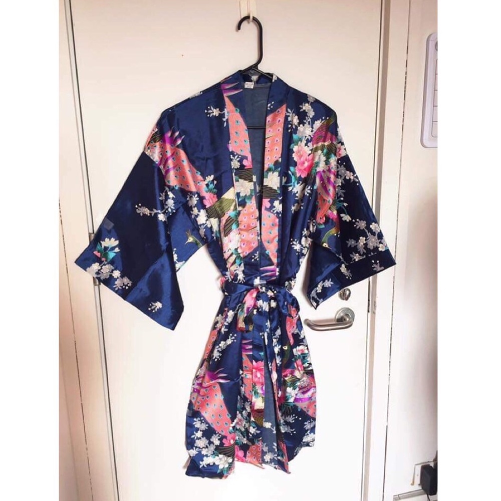 SOLD❣️NEW! DK Blue Silk Robe 👘 💙